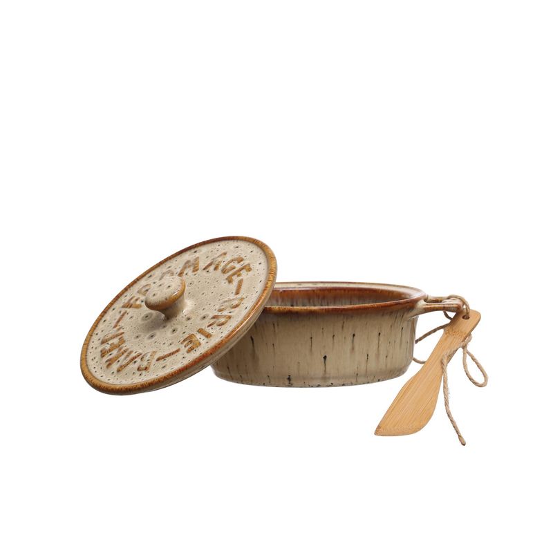 Brie Baker w/Bamboo Spreader, Natural