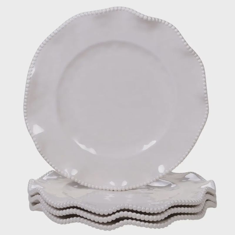 Perlette Cream Melamine Dishes