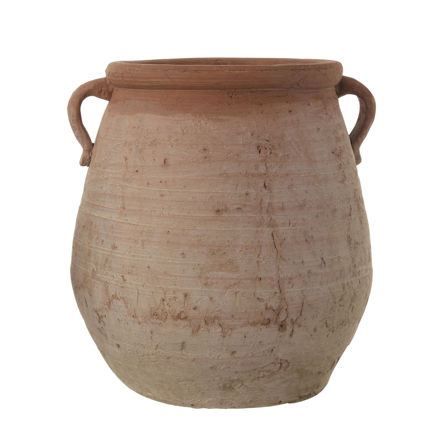 Whitewash Terracotta Urn