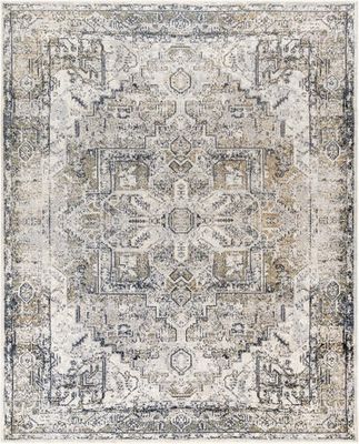 Lillian Machine Washable Rug, Gray