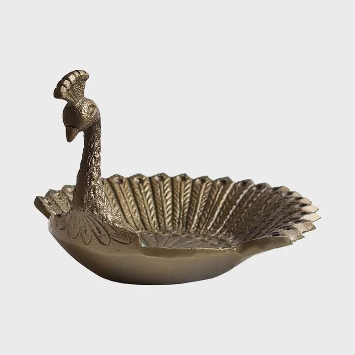 Brass Vintage Peacock