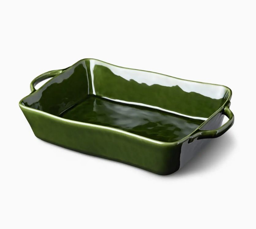 Medium Rectangular Baker, Design: Harvest Fields