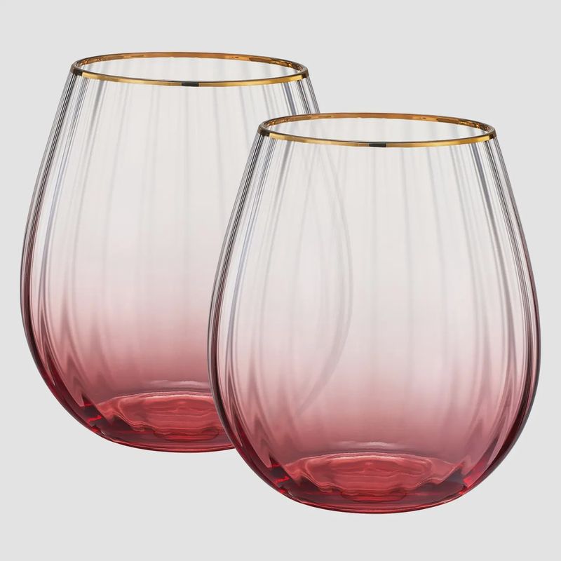 Blush Wine Glass, Set of 2