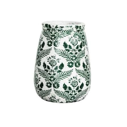 Green Botanical Vase