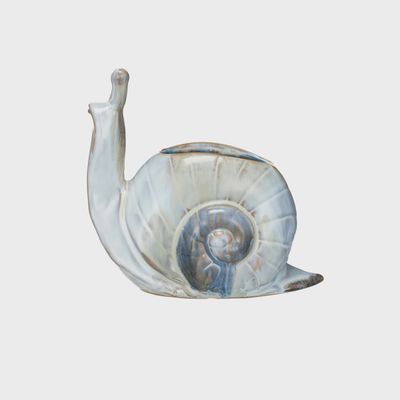 Stoneware Snail Planter
