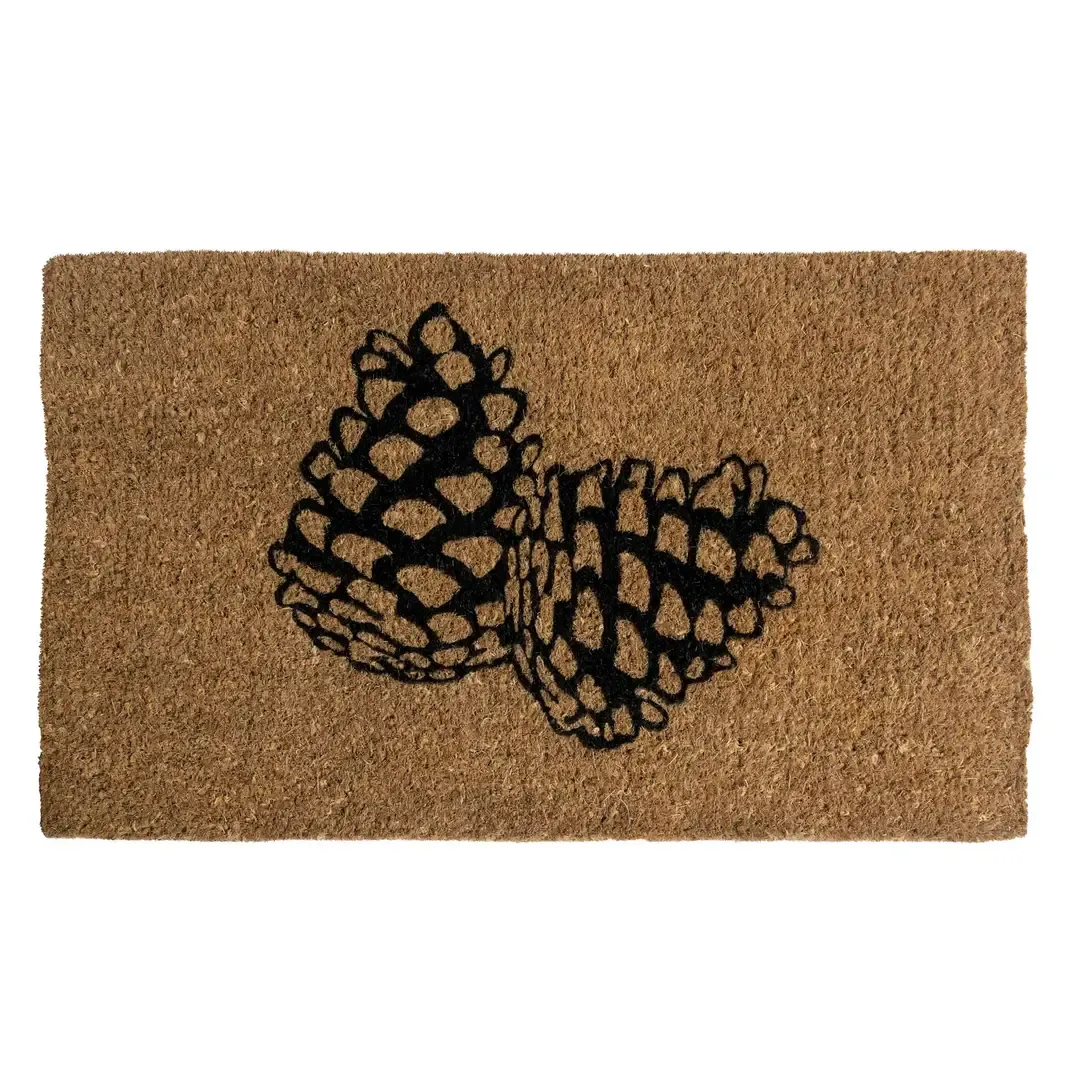 Winter Doormats, Pattern: Pair of Pinecones