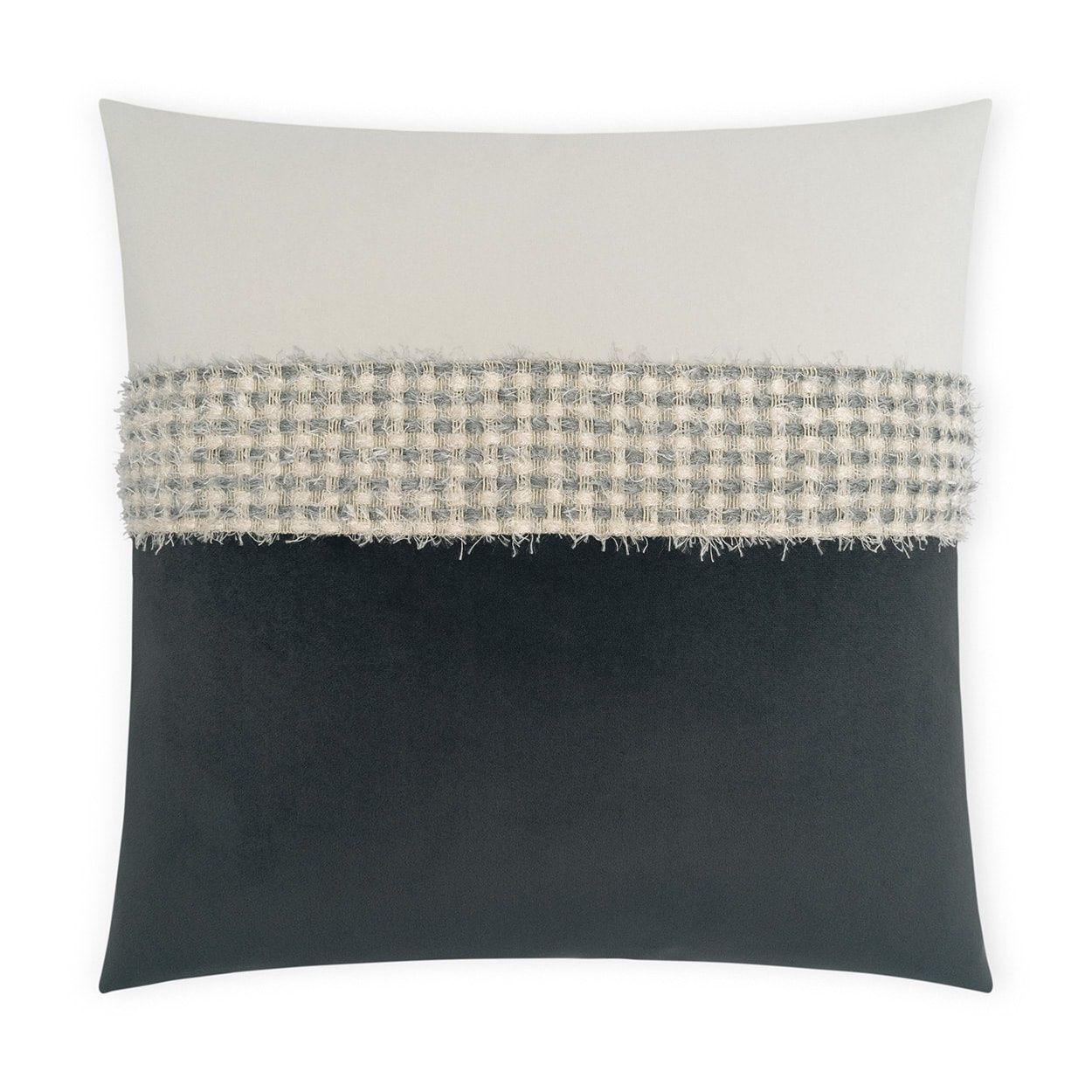 Throw Pillow- Fuzzy, Stone