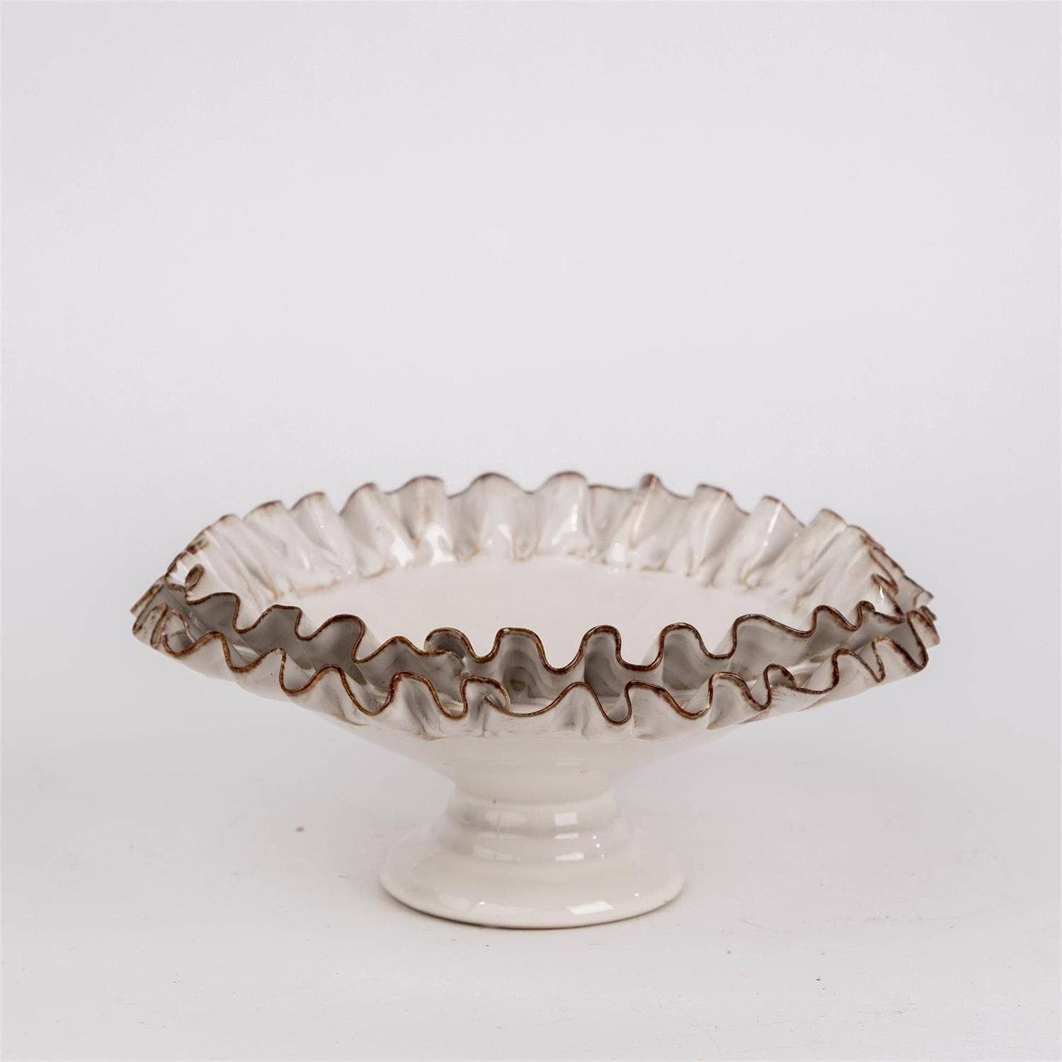 Compote With Hand Applied Ruffles (PC)
