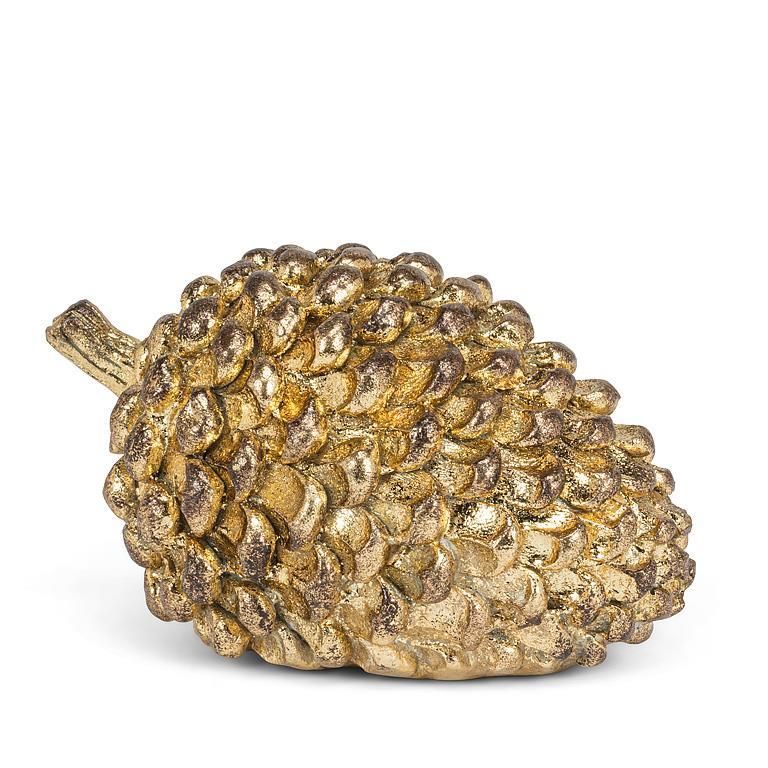 Gold Christmas Pinecone, Size: Small