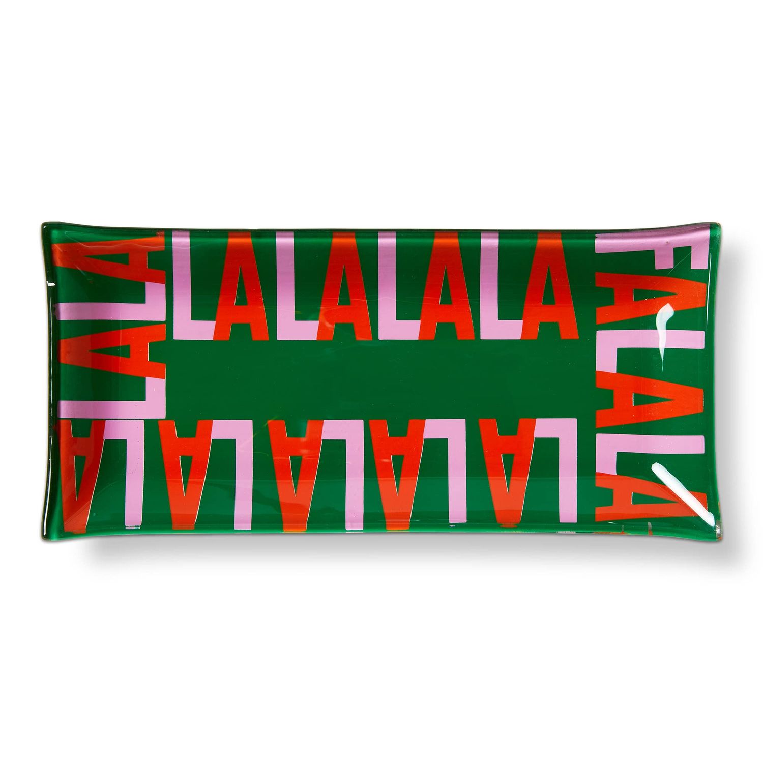 Fa La La Glass Trinket Tray