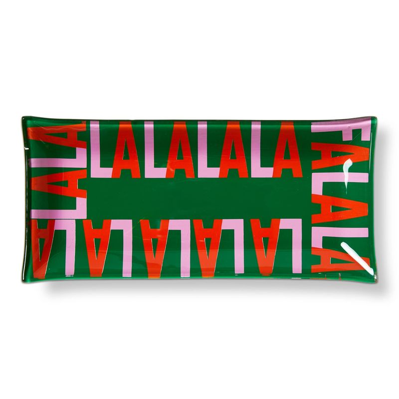 Fa La La Glass Trinket Tray