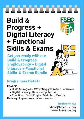 Build & Progress Employability, Digital Literacy, Functional Skills English & Maths & Exams
