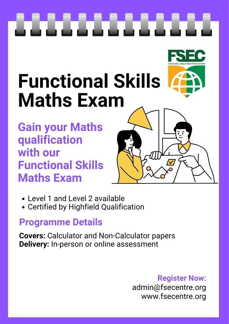 Functional Skills Maths Exam
