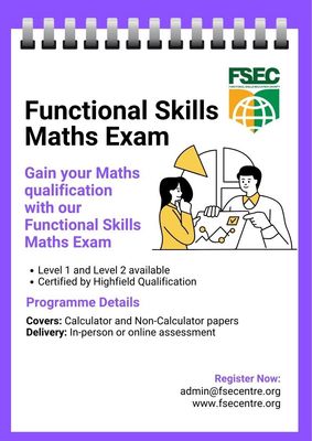 Functional Skills Maths Exam