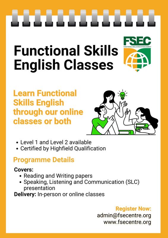 Functional Skills English Classes
