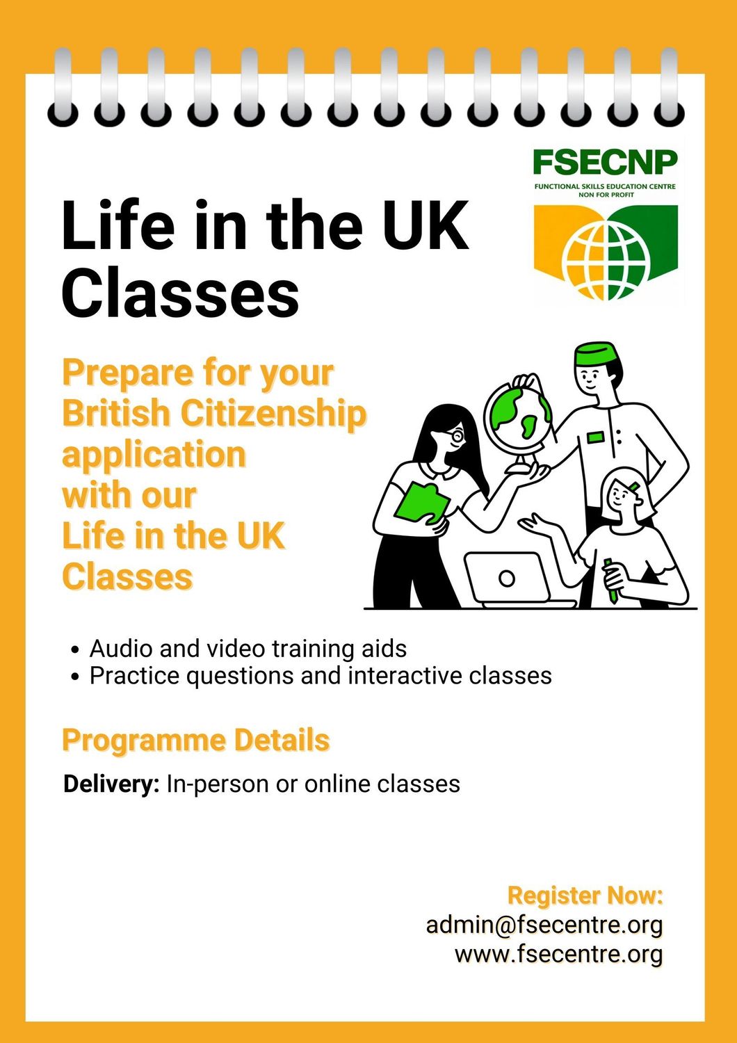 Life in the UK Classes
