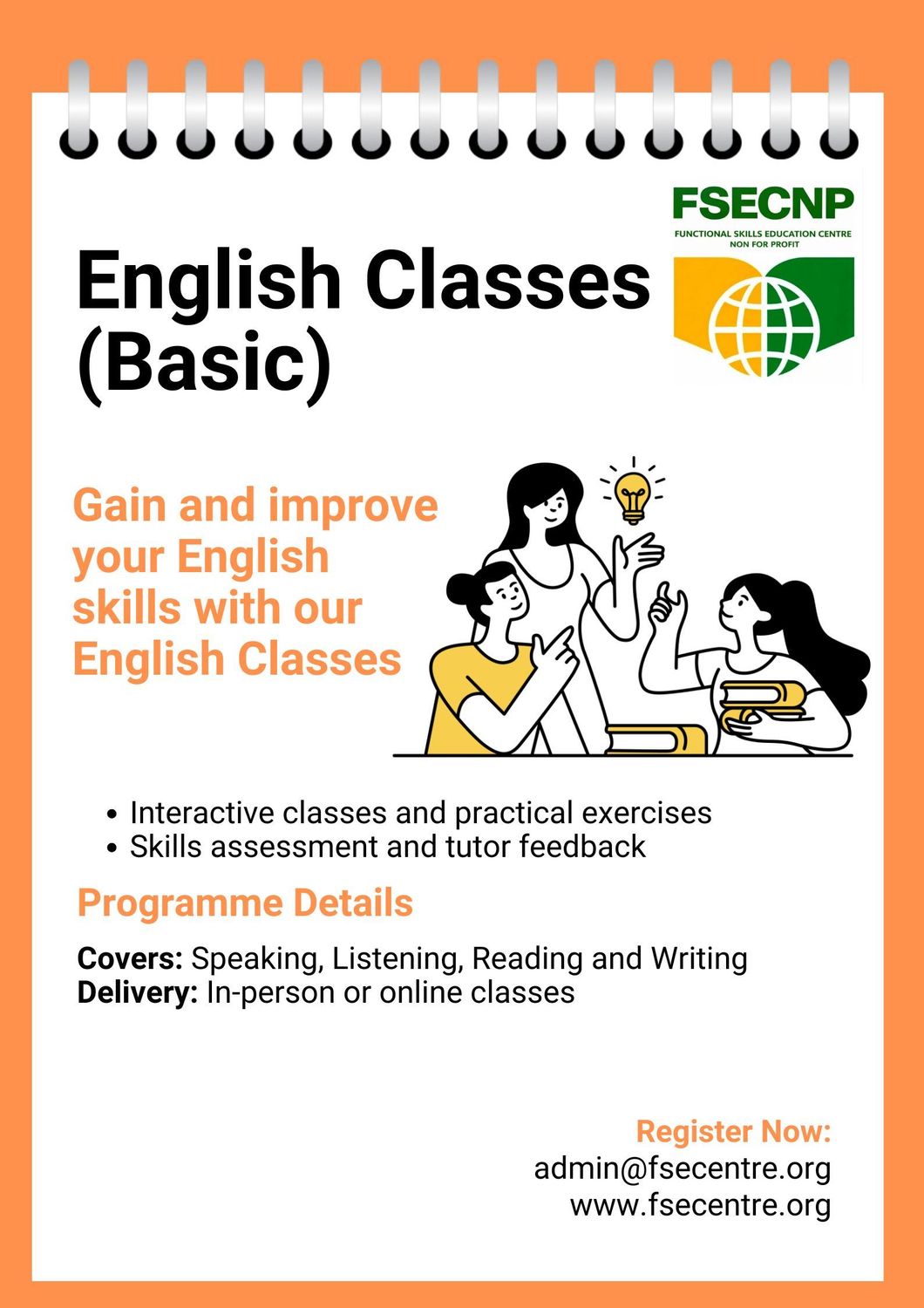 English Classes (Basic) English Classes (Basic)