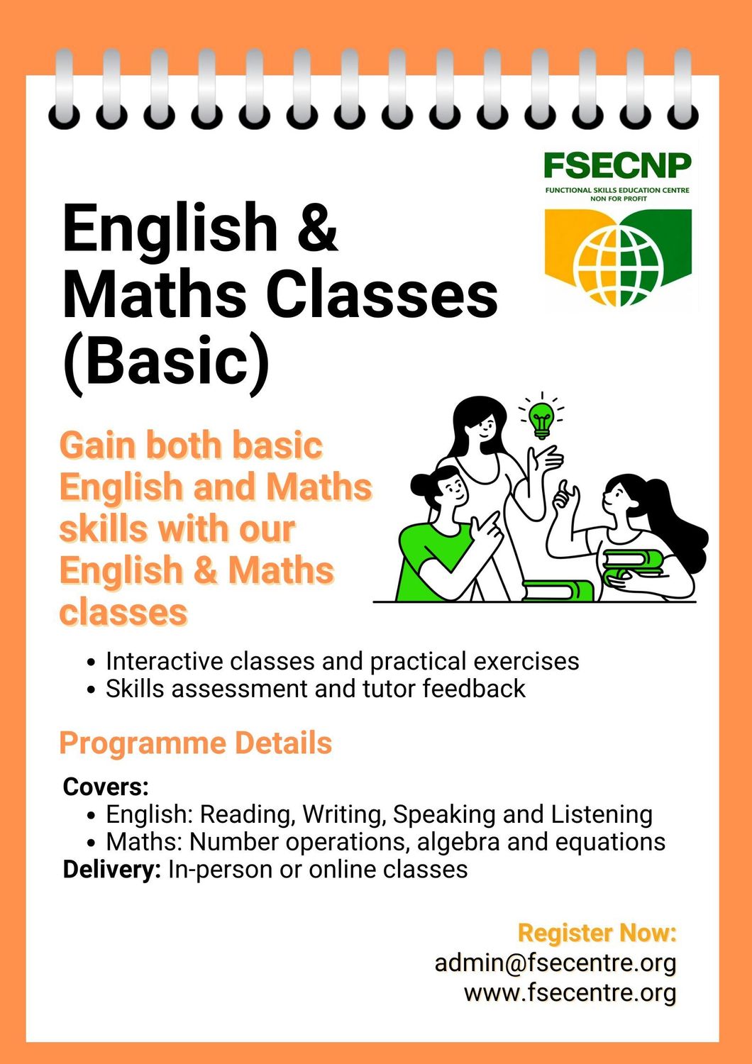 English & Maths Classes English & Maths Classes