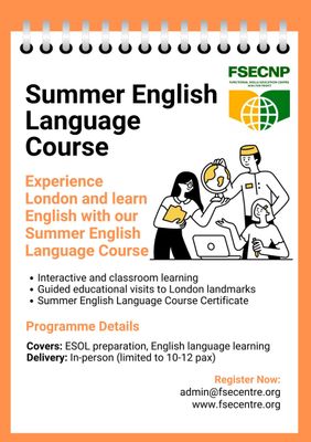 Summer English Language Course Summer English Language Course