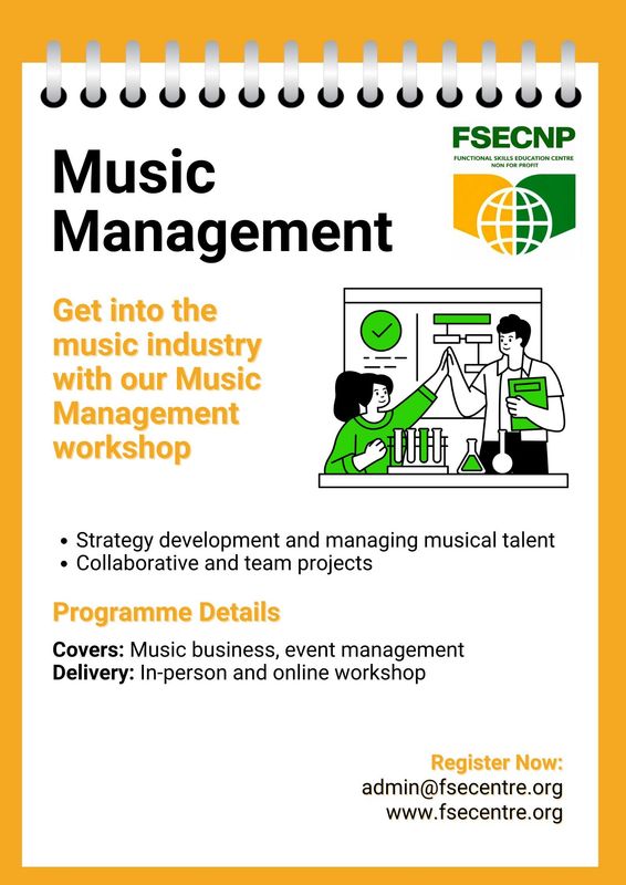 Music Management Workshop Music Management Workshop