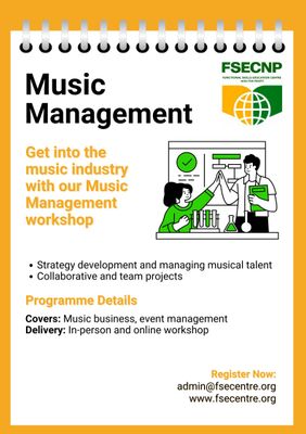 Music Management Workshop Music Management Workshop