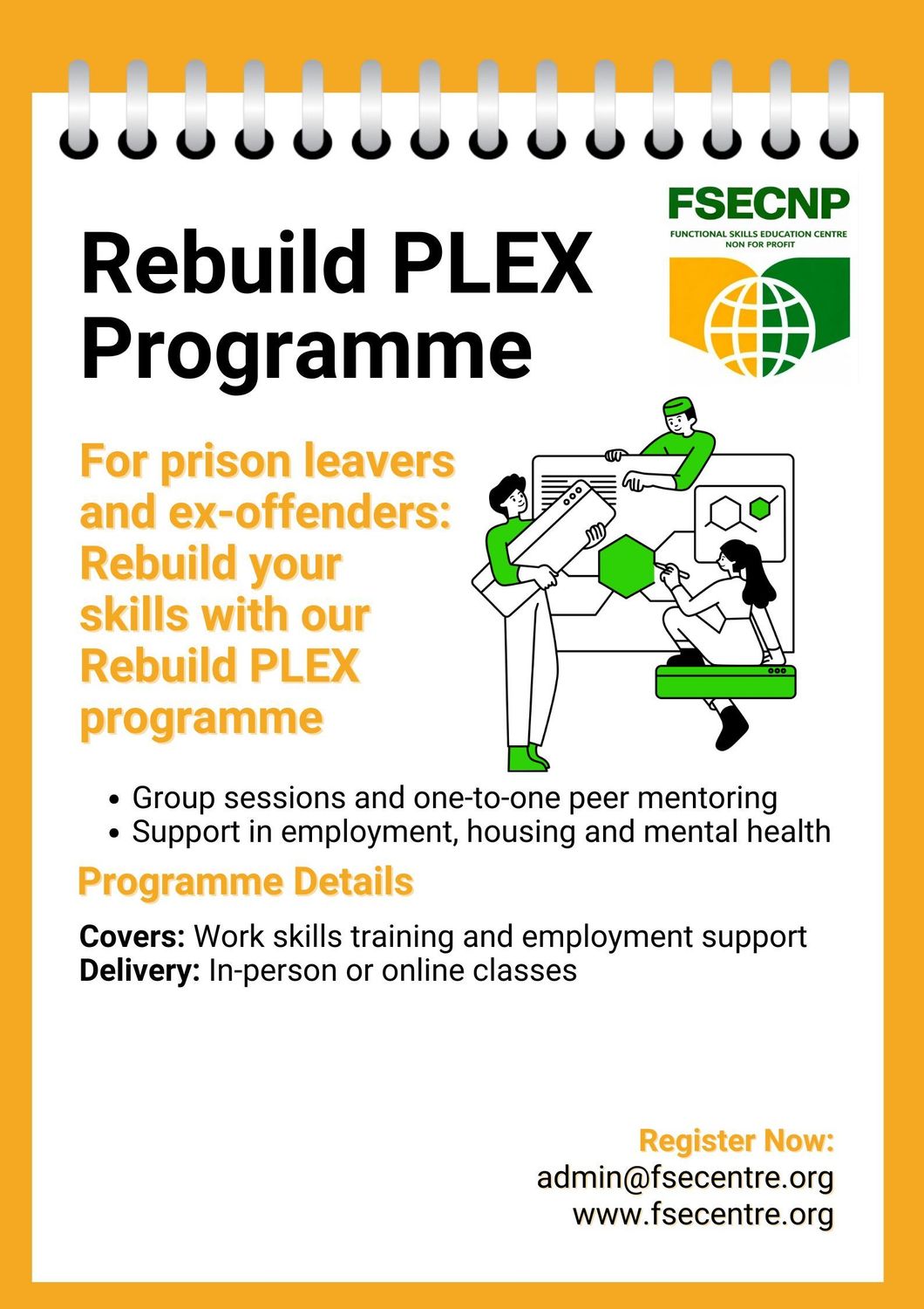 Rebuild - Prison leavers & Ex- Offender (PLEX)