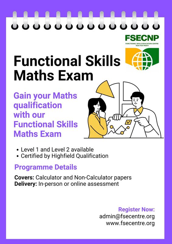 Functional Skills Maths Exam Functional Skills Maths Exam