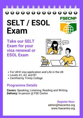 SELT / ESOL Exam SELT / ESOL Exam