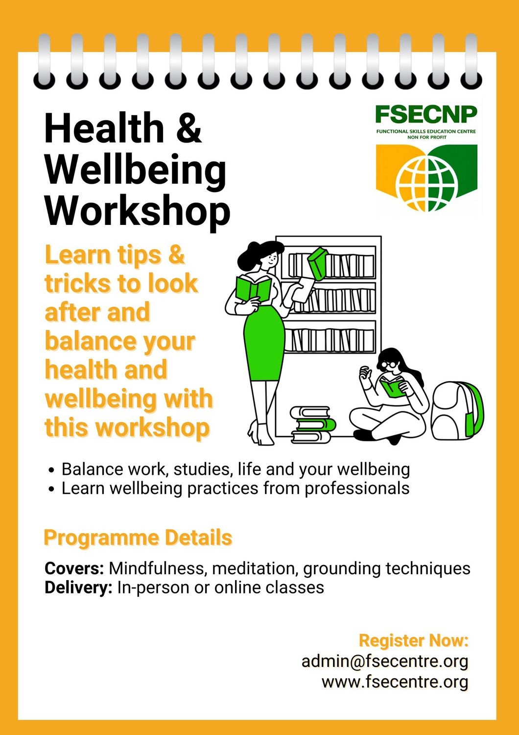 Health & Well being workshop