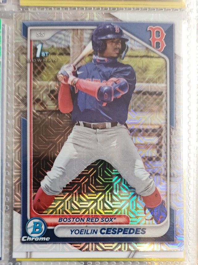 BCP-139 Yoeilin Cespedes Boston Red Sox 2024.0 2024 Bowman - Chrome Prospects Mini-Diamond Refractors