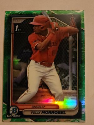 BCP-121 Felix Morrobel Los Angeles Angels 2024.0 2024 Bowman - Chrome Prospects Lunar Glow Refractors