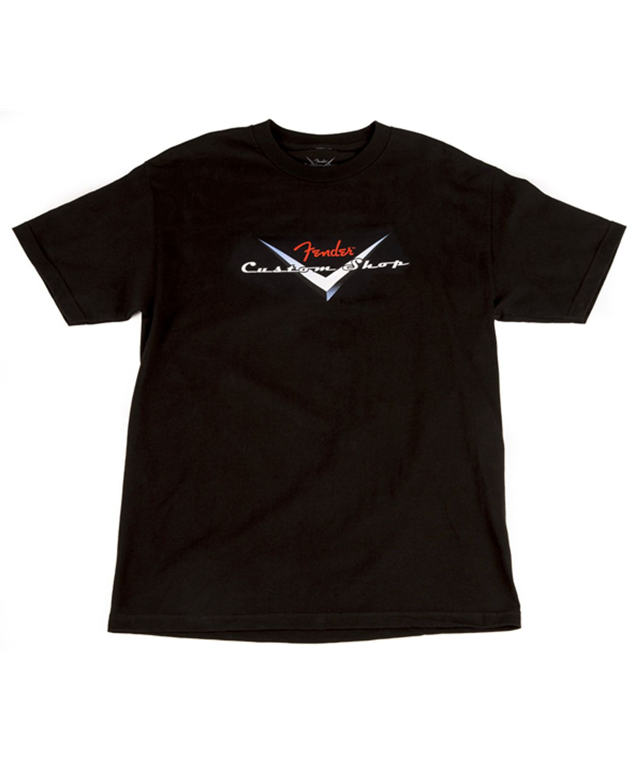 Fender® Custom Shop Original Logo T-Shirt, Black, Size: M