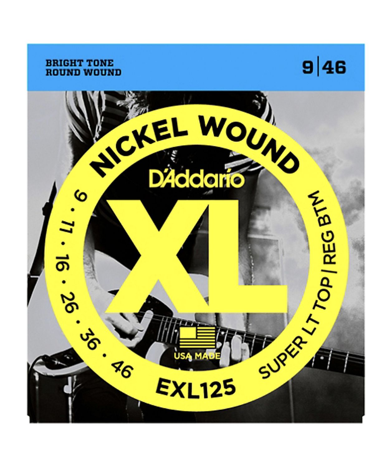 D&#39;Addario EXL125 Nickel Wound Super LT Top Reg Btm 9-46
