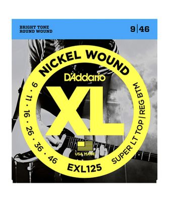 D&#39;Addario EXL125 Nickel Wound Super LT Top Reg Btm 9-46
