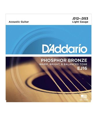 D&#39;Addario EJ16 Phosphor Bronze 12-53 Light