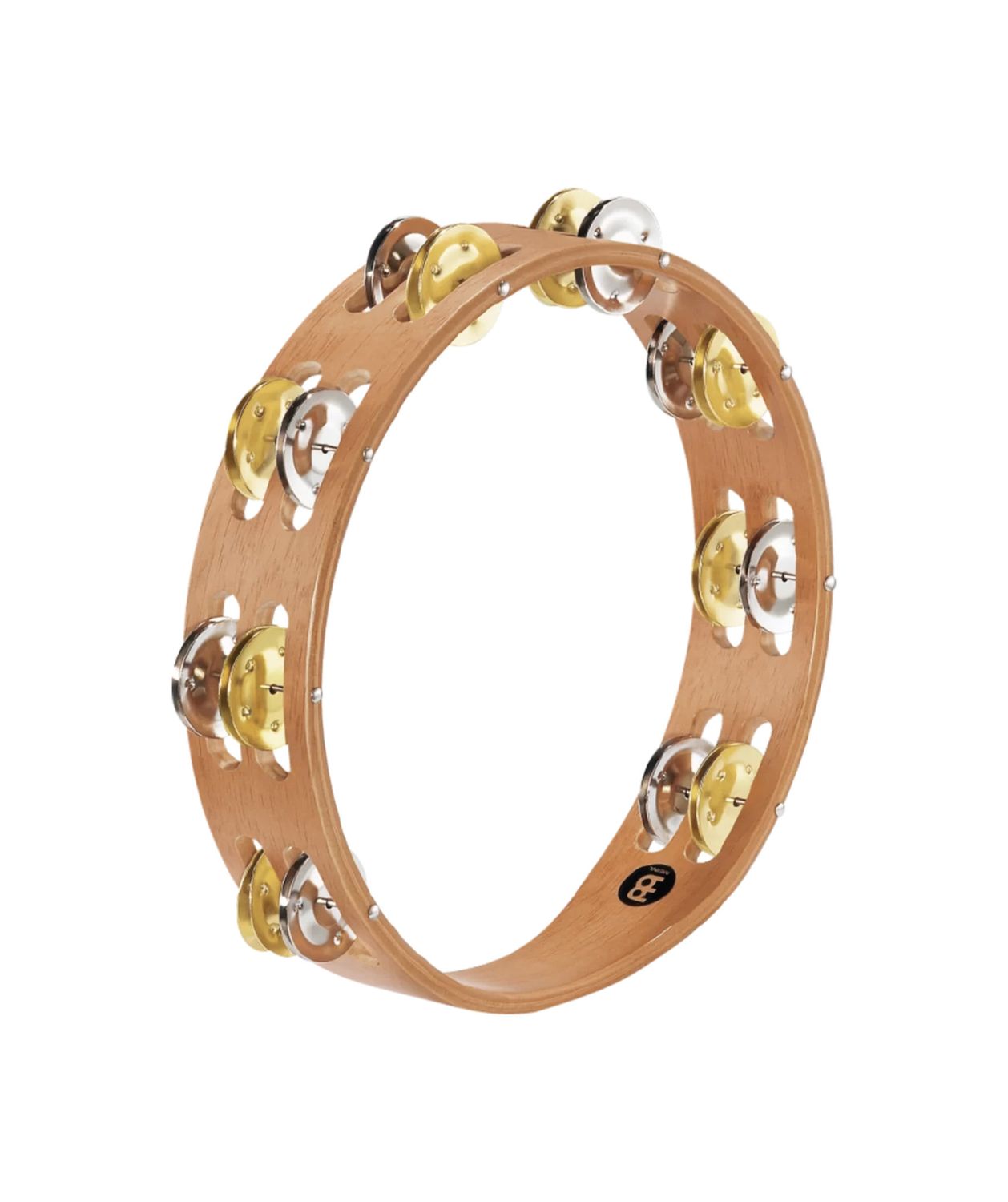 Meinl Tambourine 2 Rows dual alloy jingles super natural