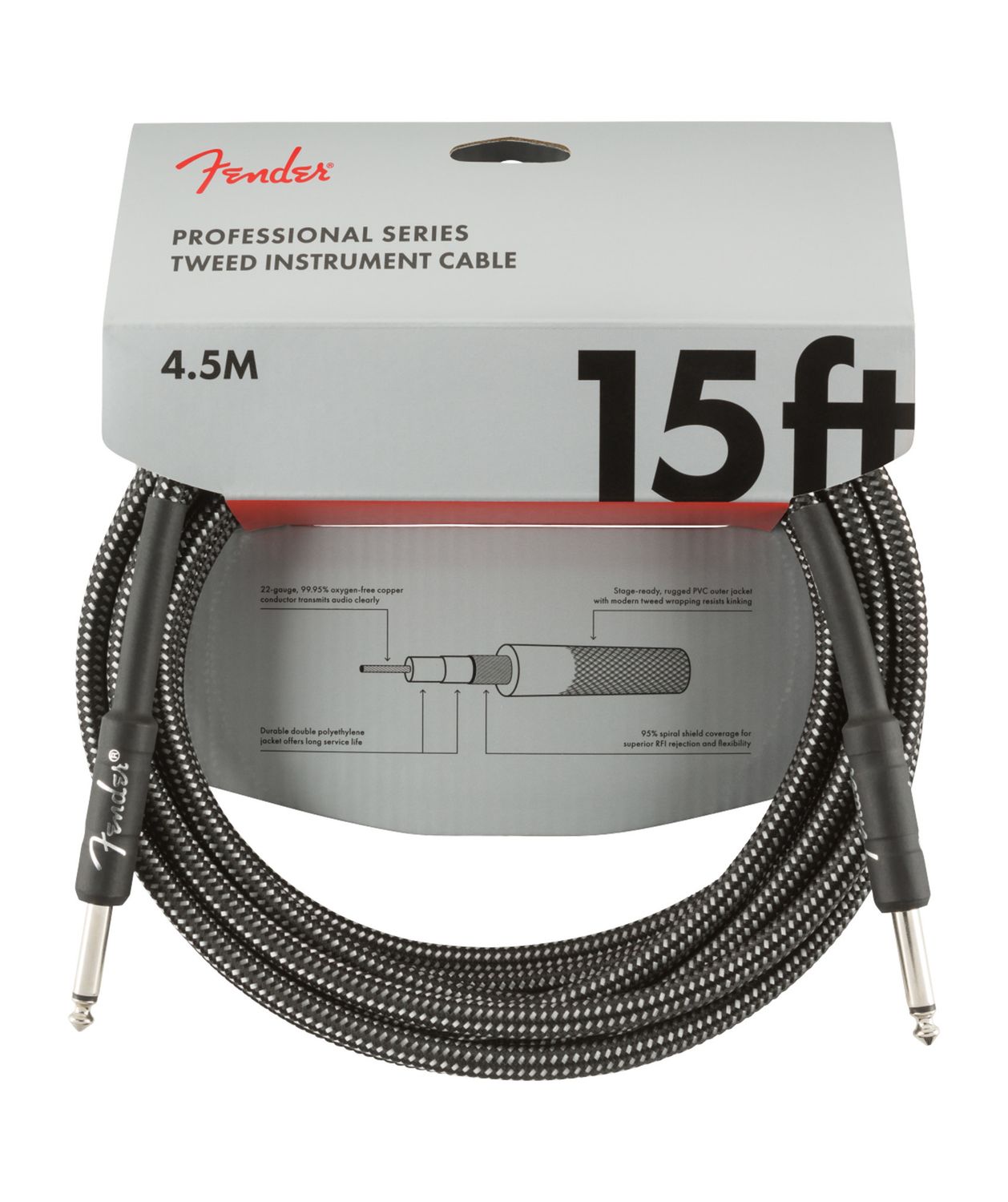 Fender Professional Series 15 ft Grey Tweed