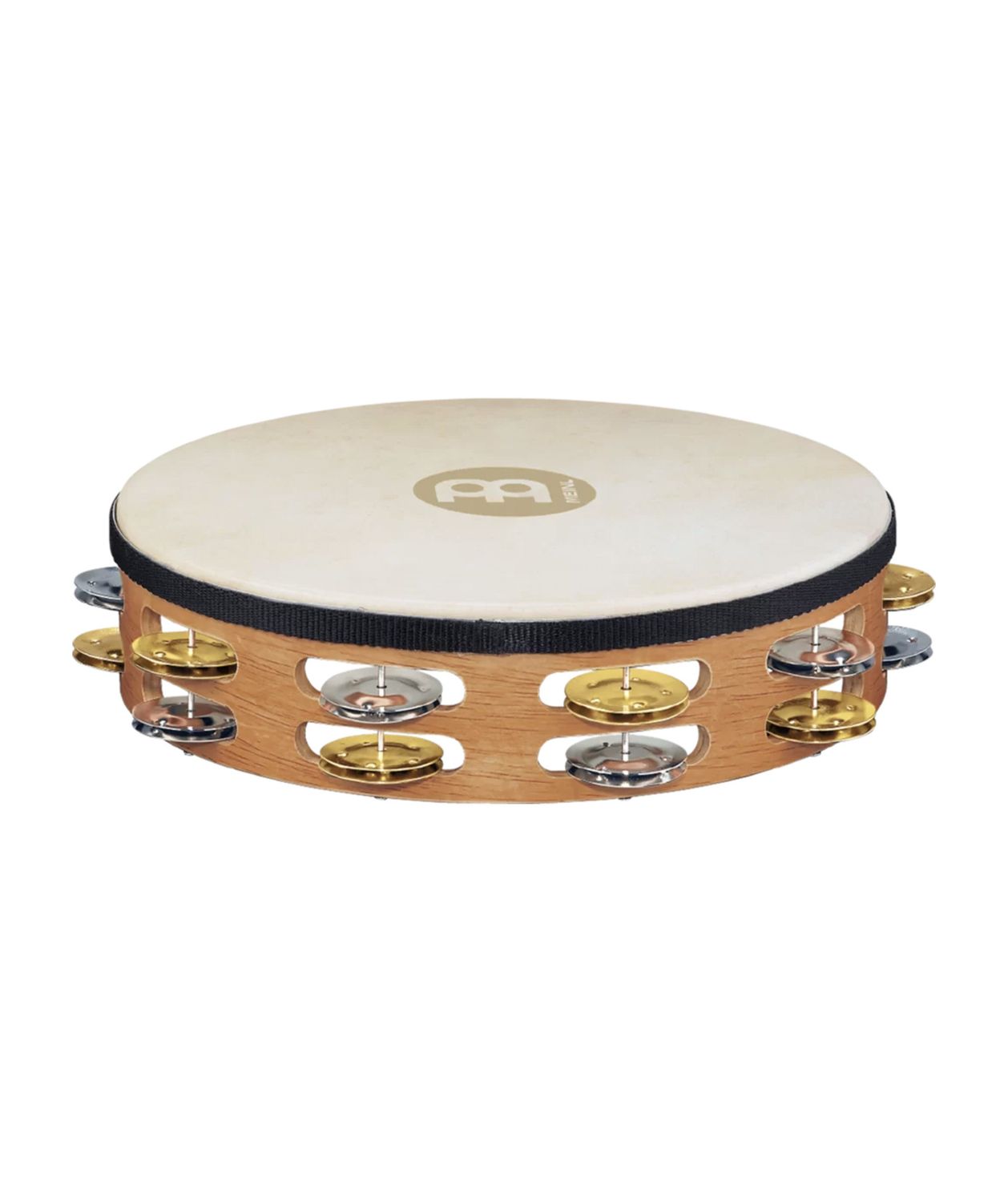 Meinl Headed Tambourine Dual alloy jingles Super Natural