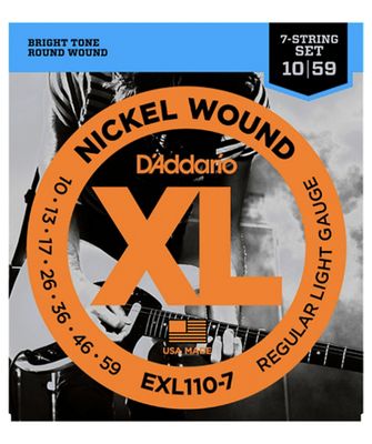 D&#39;Addario EXL110-7 Nickel Wound Regular Light 7-String 10-59