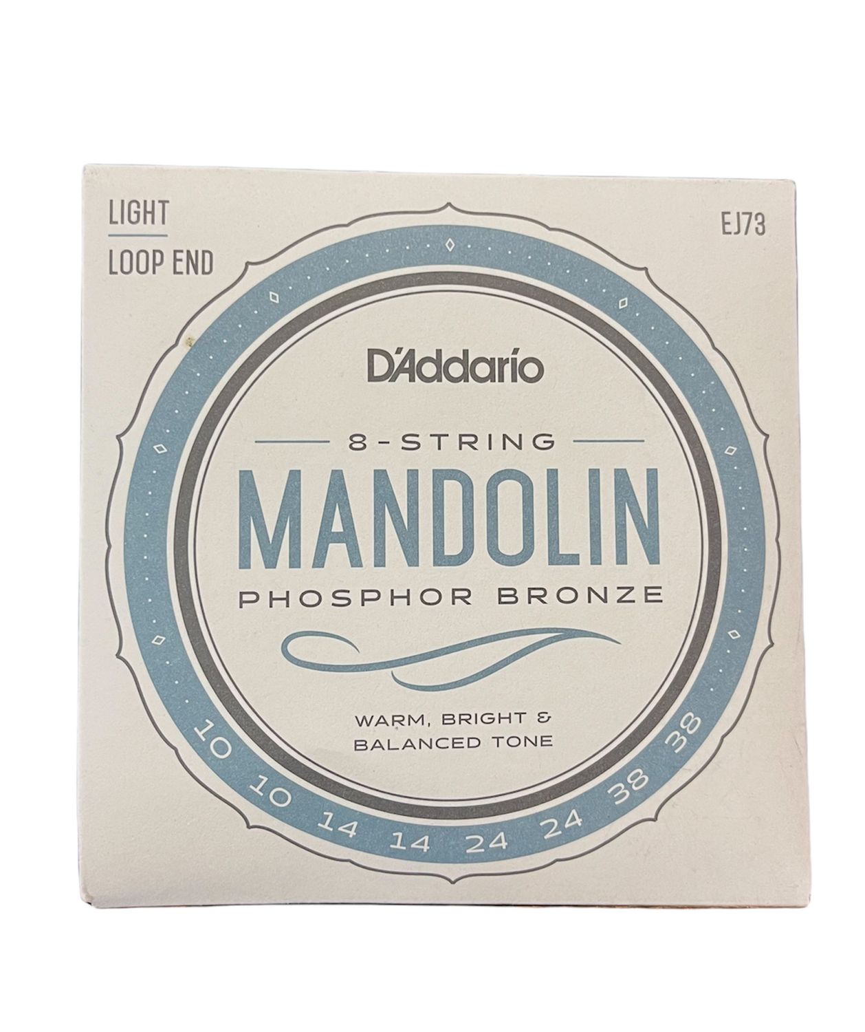 D&#39;Addario EJ73 Mandolin Phosphor Bronze Light Loop End