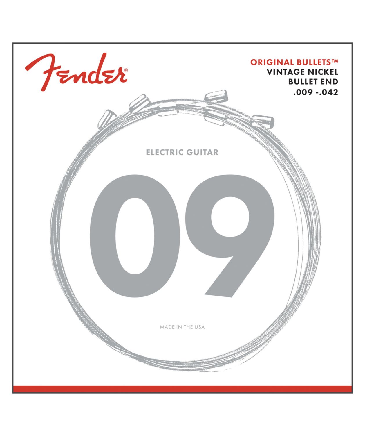 Fender 3150 Original Bullets Pure Nickel Bullet Ends 9-42