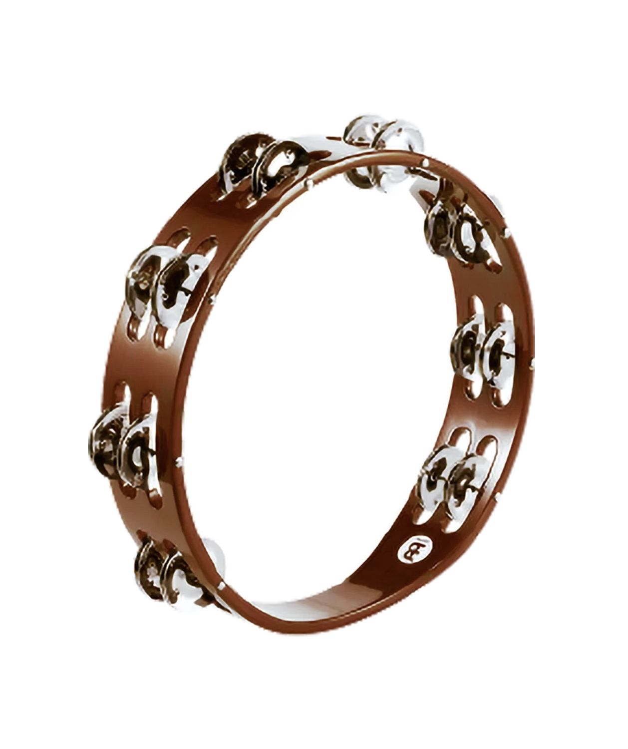 Meinl Tambourine 2 Rows Steel jingles African Brown TA2AB