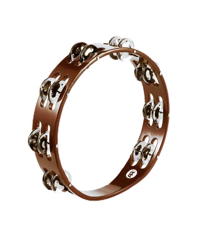 Meinl Tambourine 2 Rows Steel jingles African Brown TA2AB