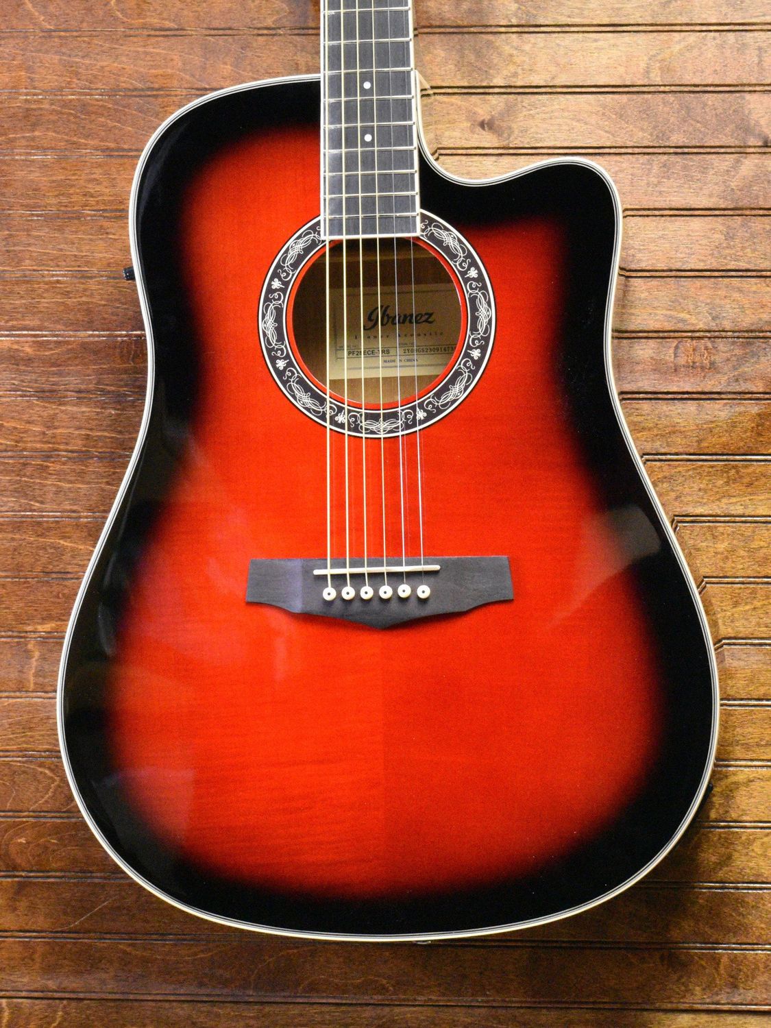 Ibanez PF28ece Transparent Red
