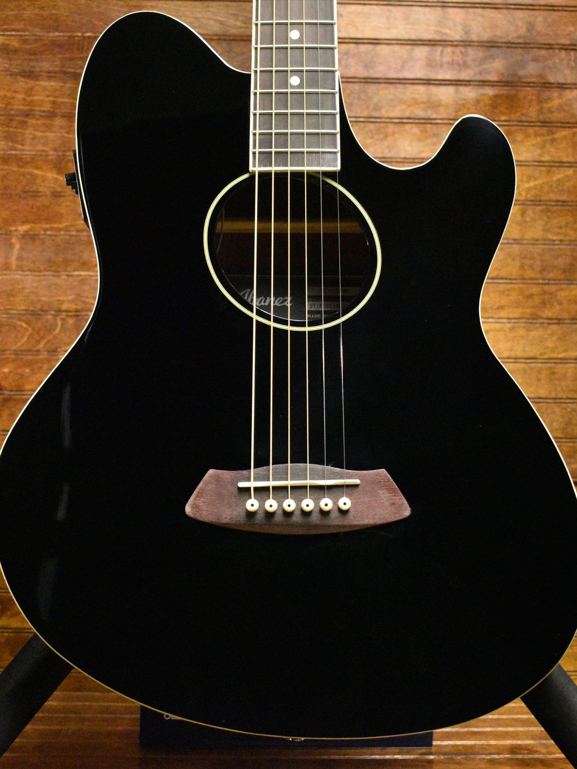 Ibanez Talman TCY10E Acoustic-Electric Guitar, Black