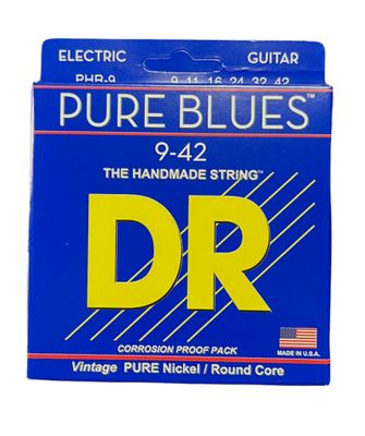 DR Pure Blues Pure Nickel Strings PHR-9 Lite 9-42