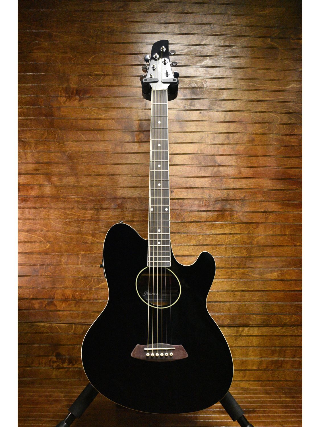 Ibanez Talman TCY10E Acoustic-Electric Guitar, Black