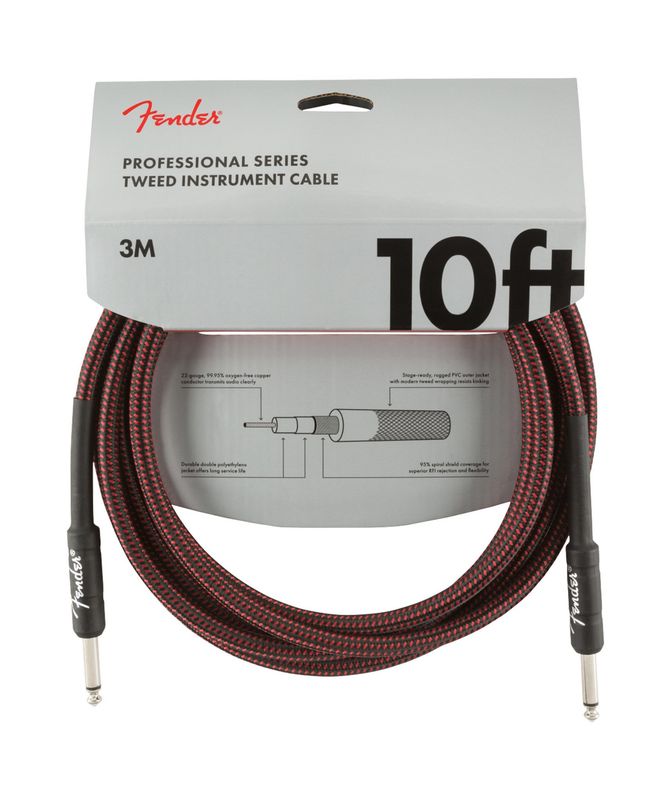 Fender Professional Series 10 ft. Red Tweed
