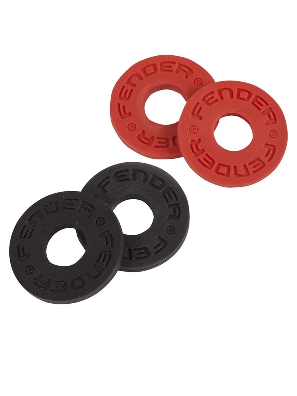 FENDER STRAP BLOCS 4PK BLACK
