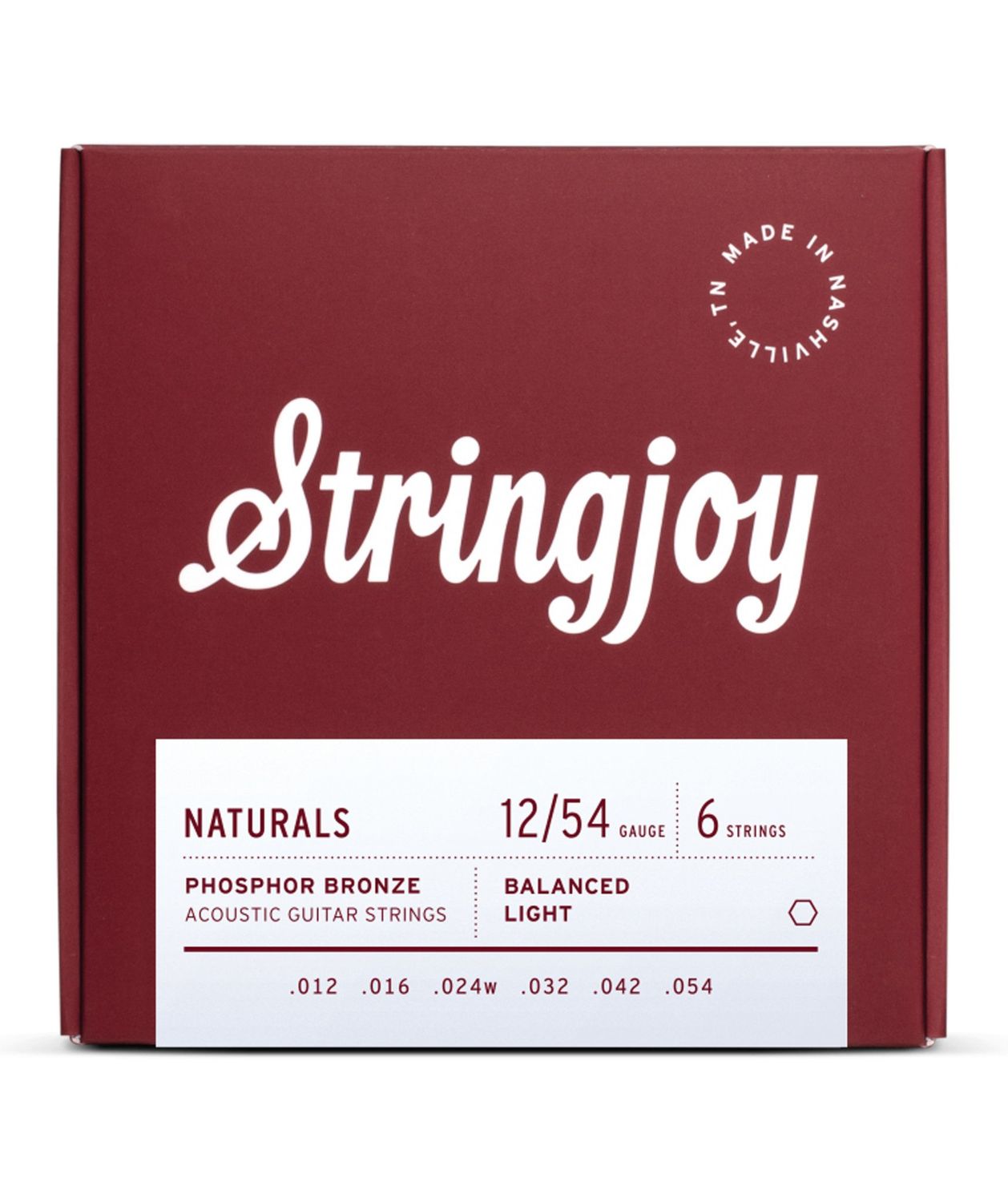 Stringjoy Naturals Light 12-54 Phosphor Bronze Acoustic Strings